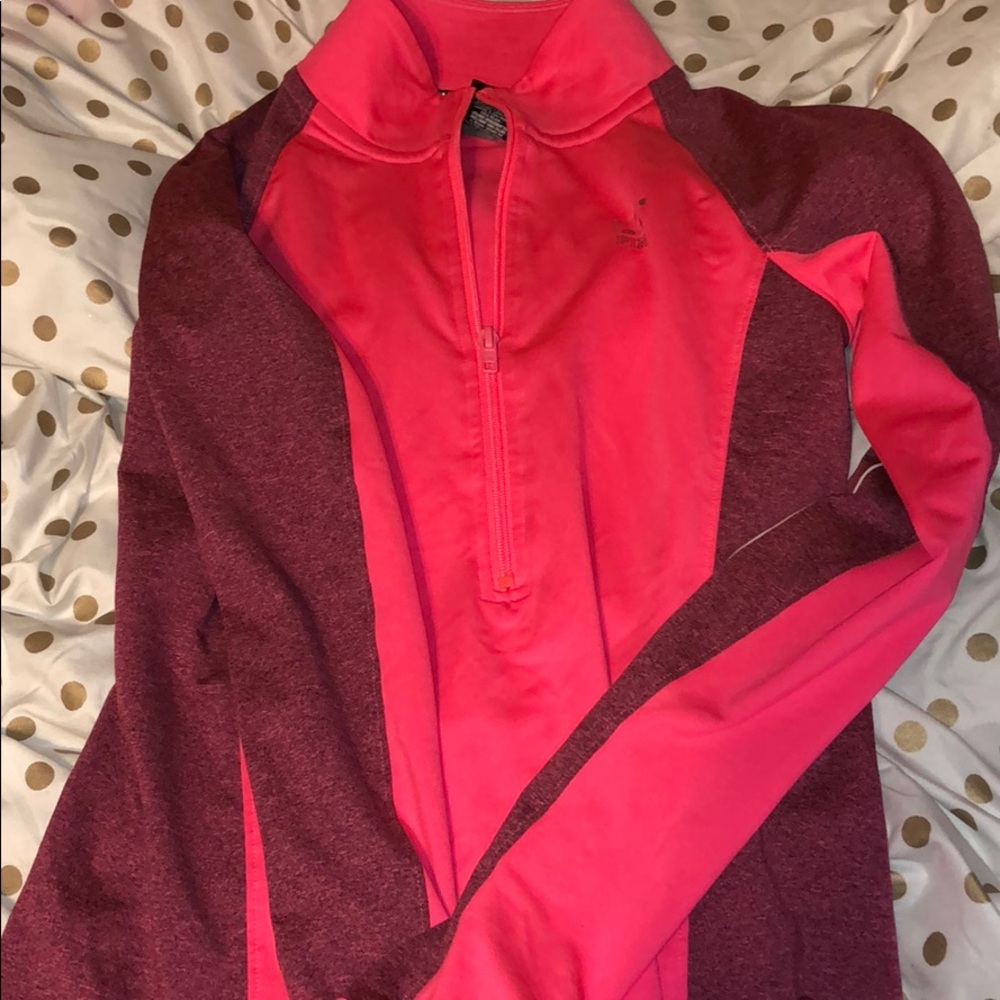 Pink ultimate half zip